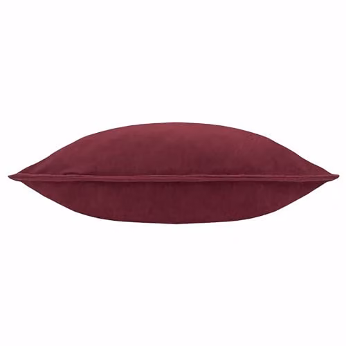 Riva Home Red Rectangular Washed Velvet Polyester Filled Cushion W: 35 cm, H: 35 cm – 2