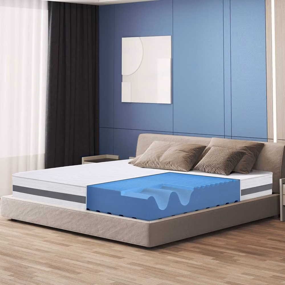 The White Stone Antibacterial Gel Mattress in White, H 20 cm x W 140 cm x D 195 cm – 2