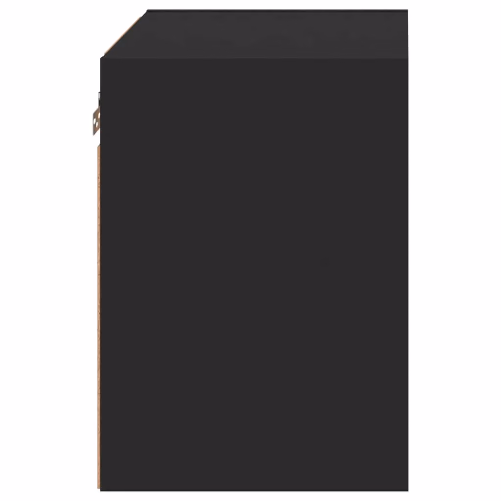 Berkfield Home Wall-mounted Black Bedside Cabinet with Integrated LED Lights – 6