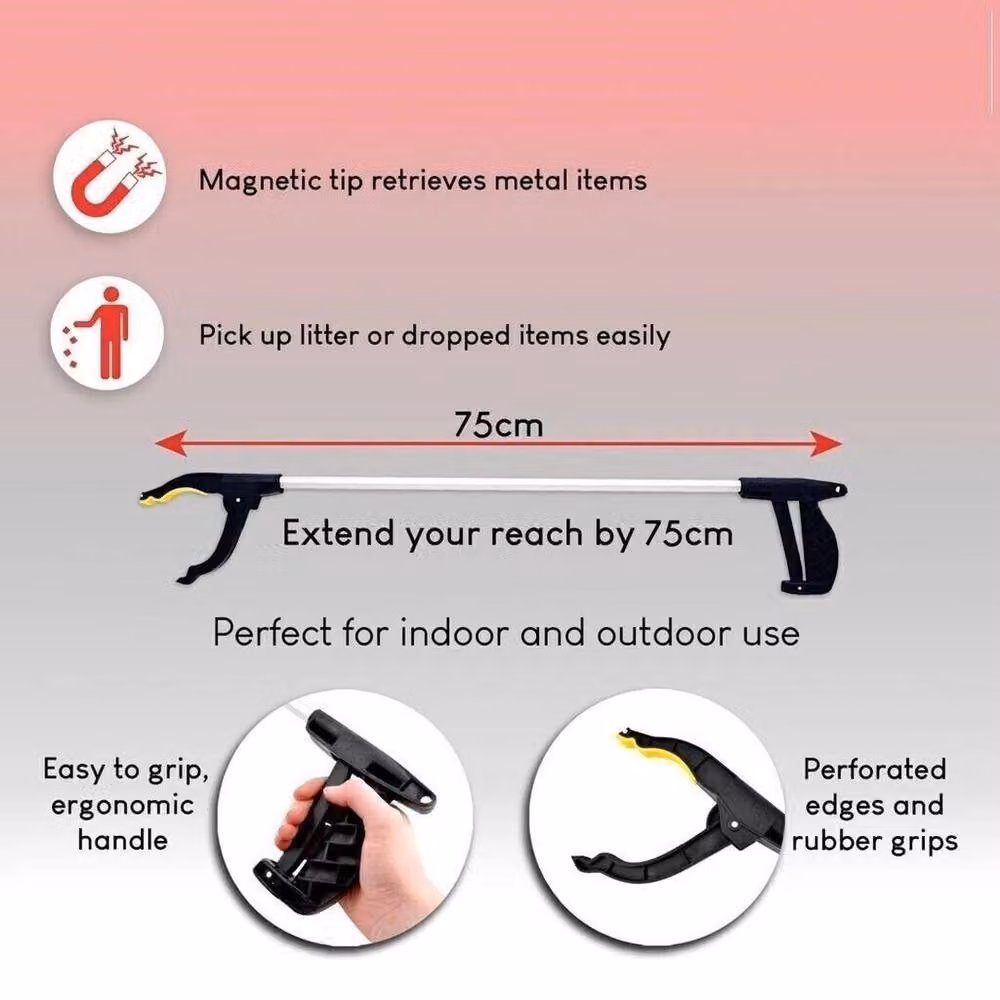 SPETLEK 4 Pack Black Litter Pickup Grabbing Tools with Magnetic Pick-Up Tip – 2
