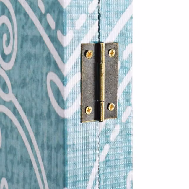 Berkfield Home Beautiful Folding Room Divider, Butterfly Blue, W: 120 cm, H: 170 cm