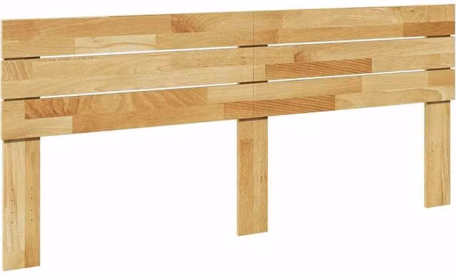 Berkfield Home Modern Solid Oak Headboard in Brown, Width: 180 cm