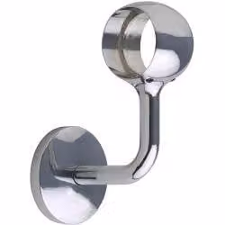 Rothley Wall Mounted Handrail Connecting Bracket in Chrome Finish