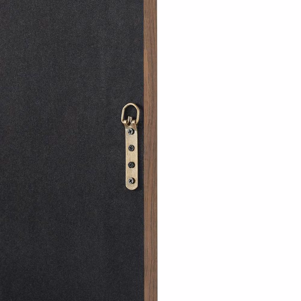 FurnitureboxUK Line Walnut Wood Full Length Rectangular Hanging Mirror in Brown, H 170 cm x W 50 cm – 2