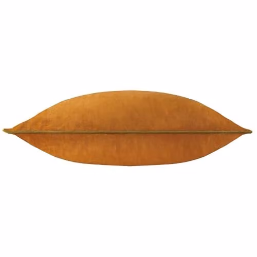 furn Meridian Velvet Square Cushion in Orange and Green, W/D/H: 55 x 55 x 55 cm – 2