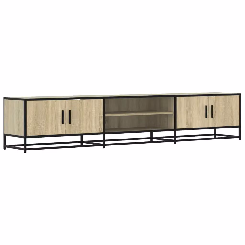 Berkfield Home Sonoma Oak TV Cabinet in Brown, W/D/H: 210 x 41 x 41 cm – 2