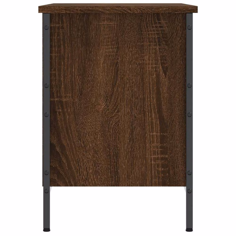 Berkfield Home Brown Oak Shoe Cabinet W/D/H: 69 x 35 x 50 cm – 4
