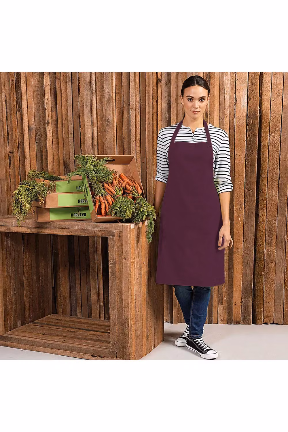 Premier Colours Poly Cotton Bib Apron in Purple – 2