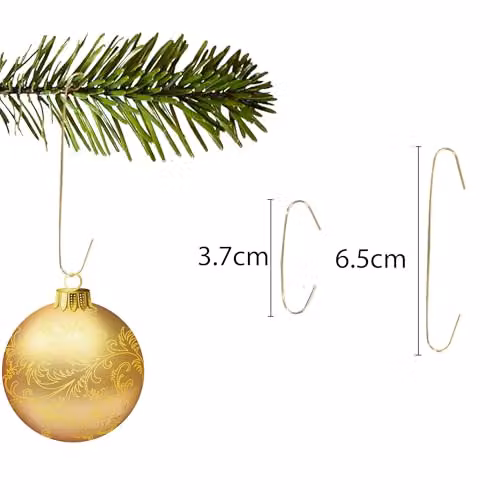 Shatchi 300-Piece Gold Metal Hanging Hooks for Christmas and Halloween Decorations – 2