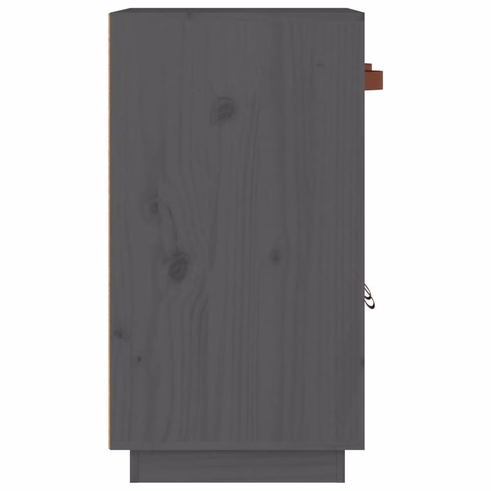 Berkfield Home Grey Solid Wood Pine Sideboard W/D/H: 65.5 x 40 x 75 cm – 4