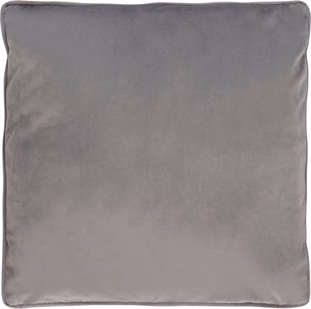 Divante Vermont Velvet Square Cushion in Grey