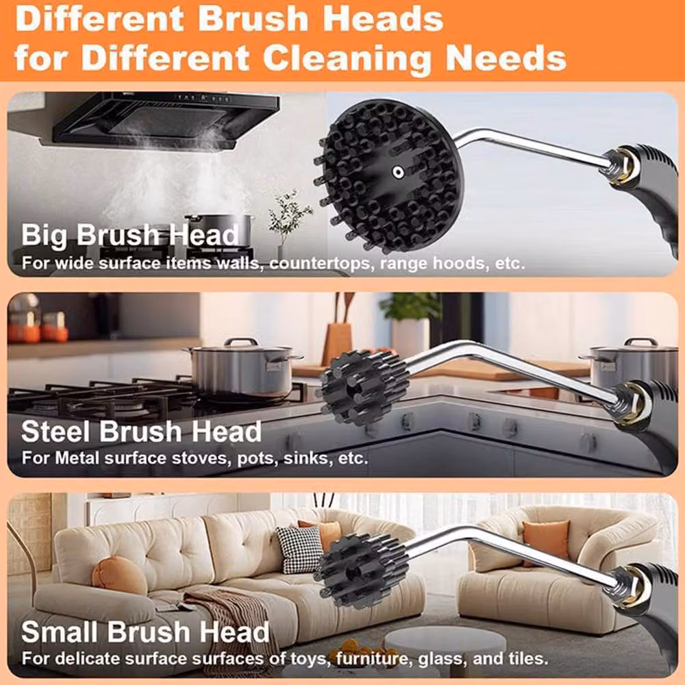 SPETLEK 3800W Handheld Steam Cleaner in Orange, W/D/H: 100 x 60 cm – 5