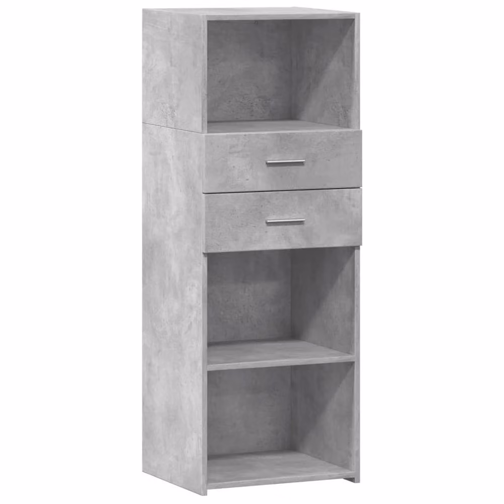 Berkfield Home Modern Highboard in Concrete Grey, W/D/H: 45 x 42.5 x 124 cm – 2