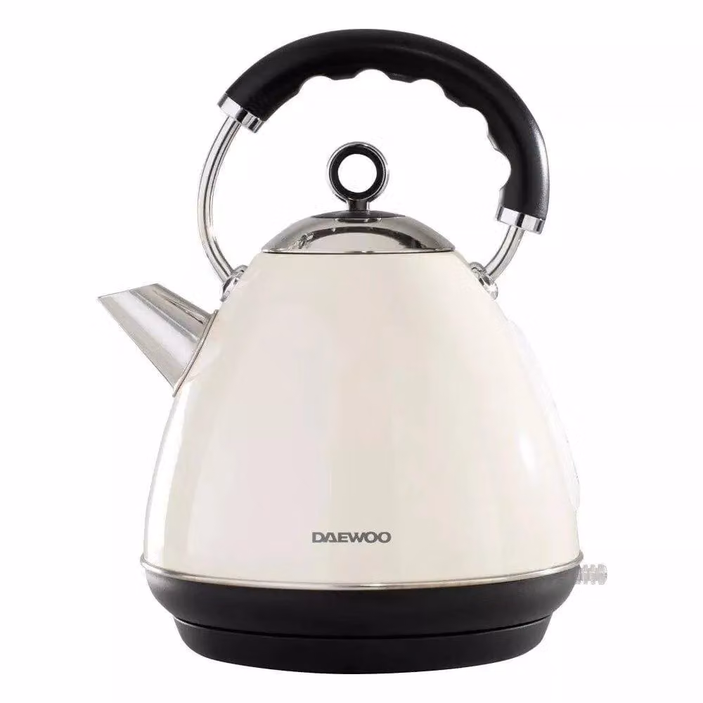 Daewoo Kensington Pyramid 2 Slice Toaster and 1.7 Litre Kettle Set in Cream and Silver – 3