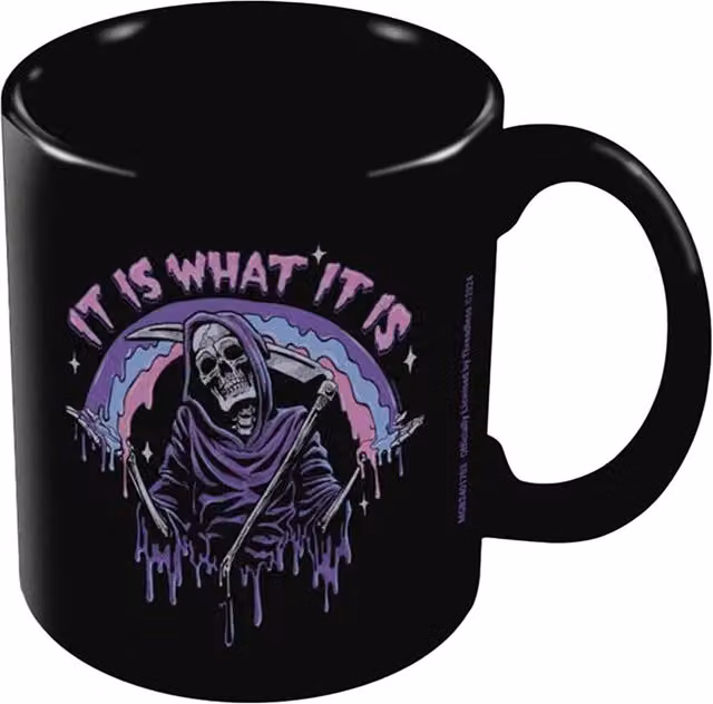 Threadless It Is What It Is Ceramic Mug in Black