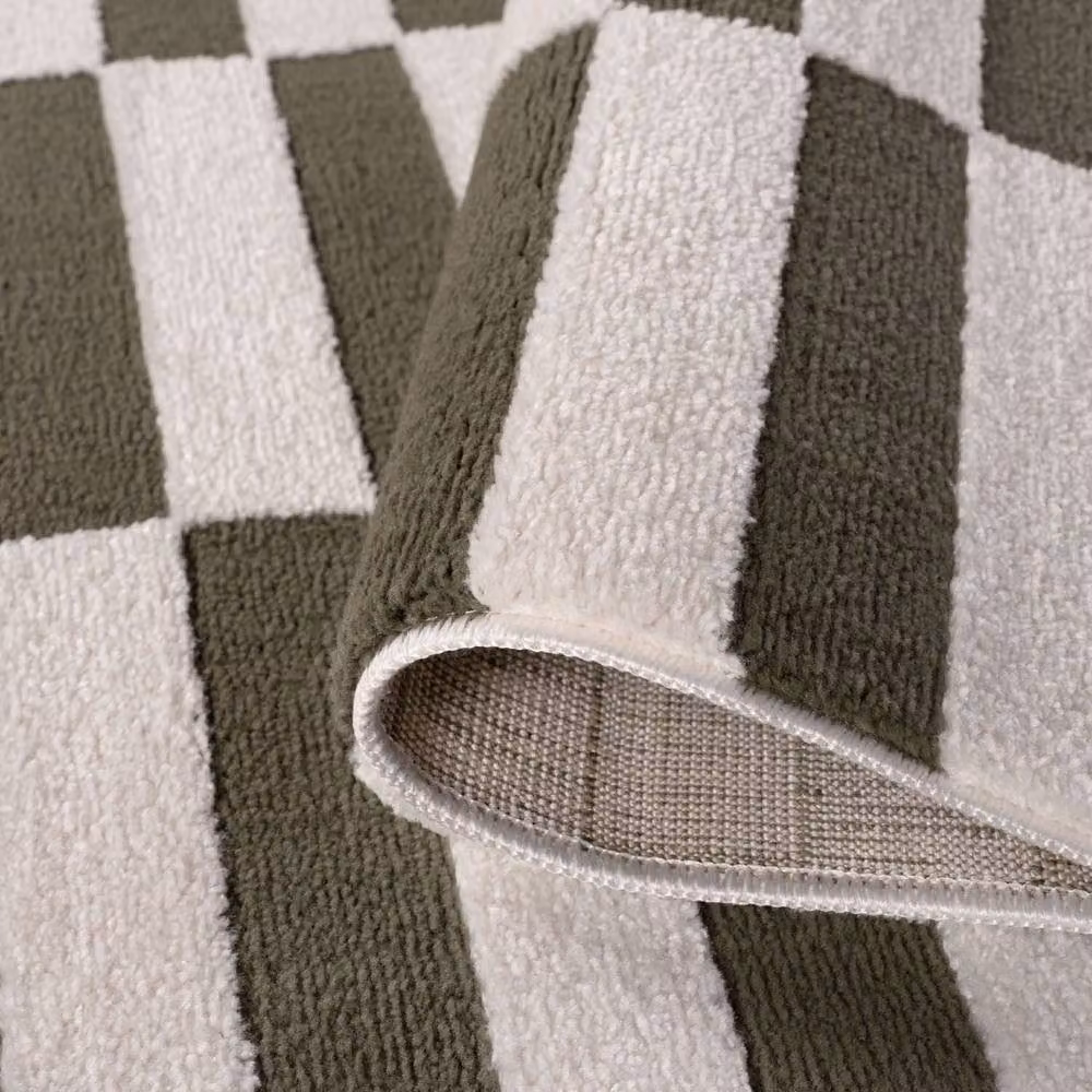 THE RUGS Loft Striped Living Room Area Rug in Green, W: 160 cm, D: 230 cm – 4
