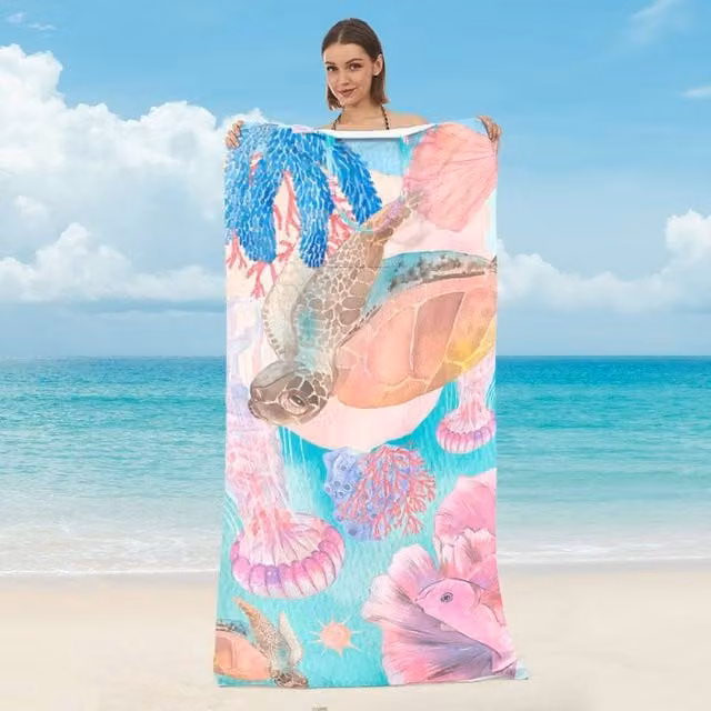 Quipulse Style 4 2-in-1 Beach Towel and Shoulder Bag in Multicolour