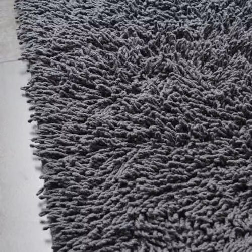 Allure Bath Fashions Tumble Twist Bath Mat, Charcoal Grey, 100% Cotton, W: 55 cm x L: 90 cm – 5