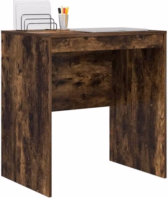 Berkfield Home Modern Writing Desk in Smoked Oak Brown, W/D/H: 70 x 50 x 76 cm