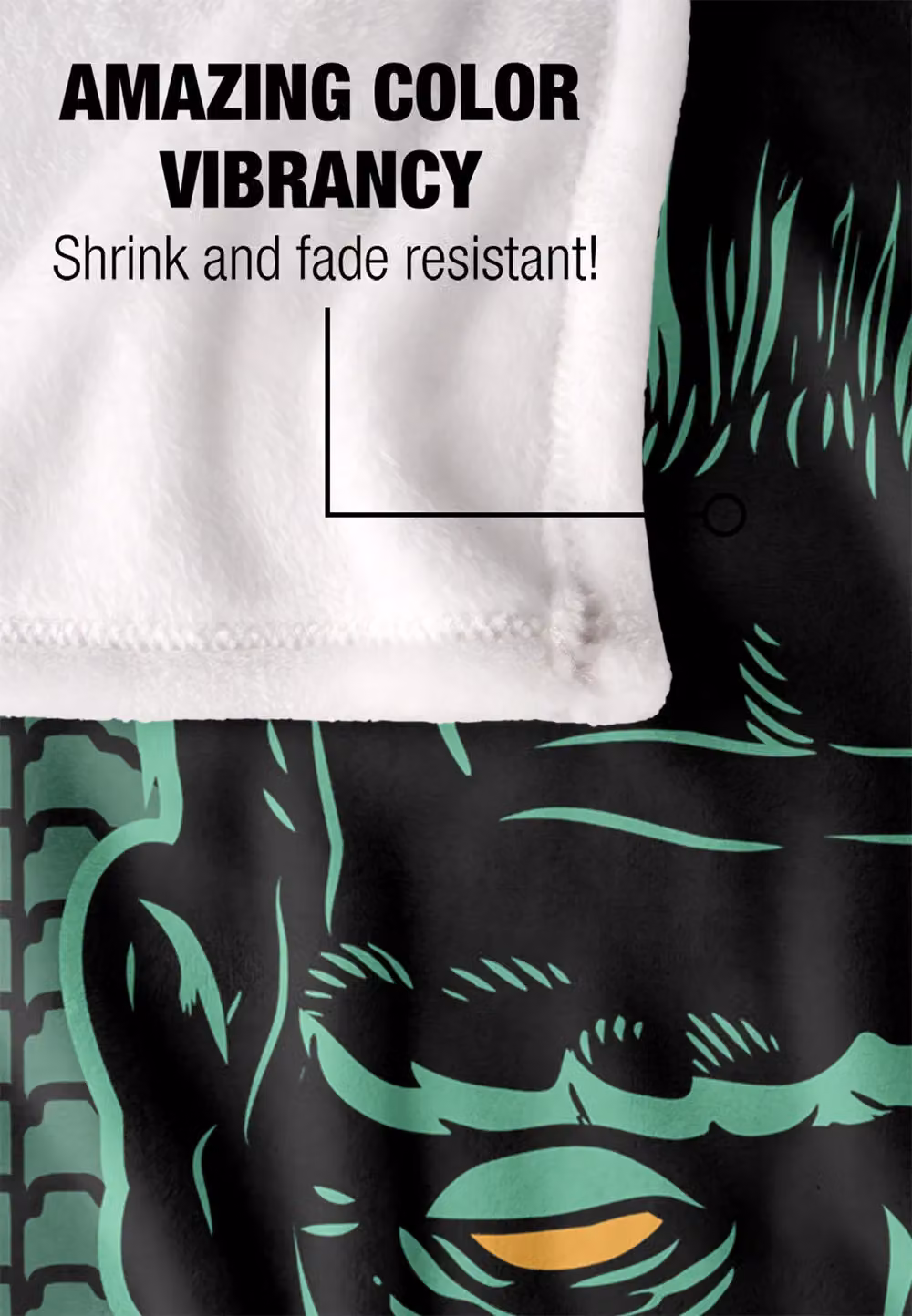 Universal Monsters Frankenstein Silky Touch Super Soft Throw Blanket in White – 4
