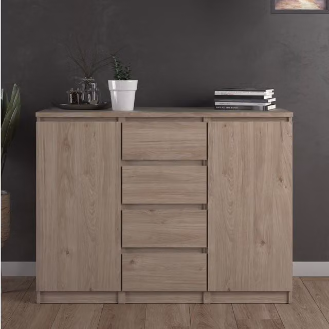 Furniture To Go Naia 2 Door Oak Sideboard in Brown