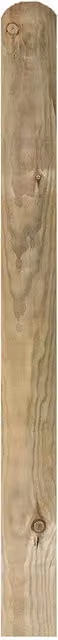 Snowdon Timber Impregnated Round Top Palisade Picket Fence Board, Brown, 2 Pack, W/D/H: 9.5 x 2.0 x 120 cm – 1