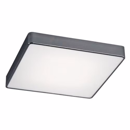 Argon Ontario 653 Modern Ceiling Lamp in White and Grey with Glass and Metal Details, 2 x E27