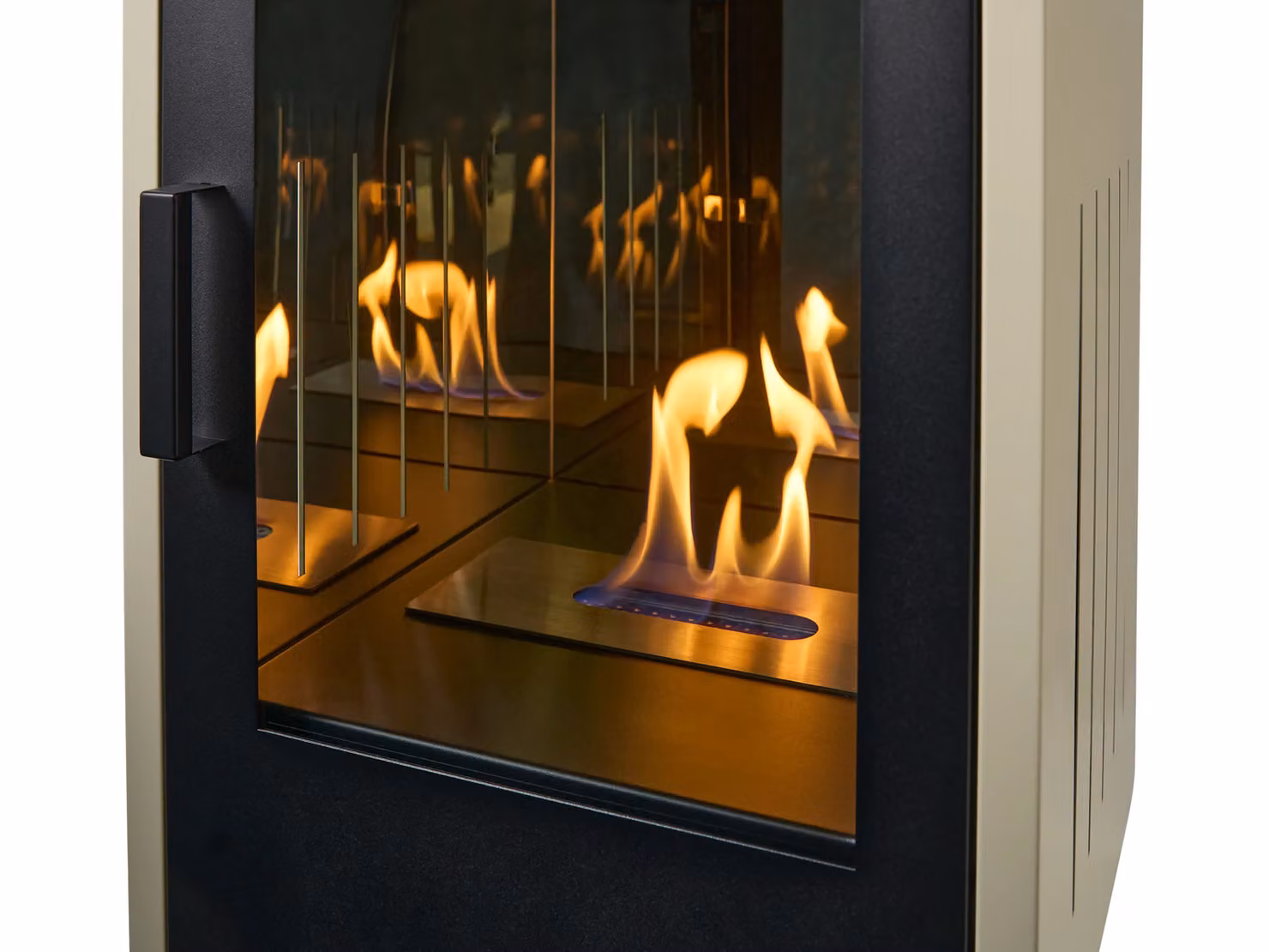 Adam Fires & Fireplaces Bellini Bio Ethanol Stove in Beige – 5