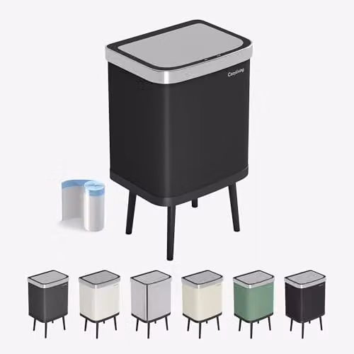 MCC Direct Smart Sensor Motion Activated Kitchen Waste Bin, Black, 35L – 1