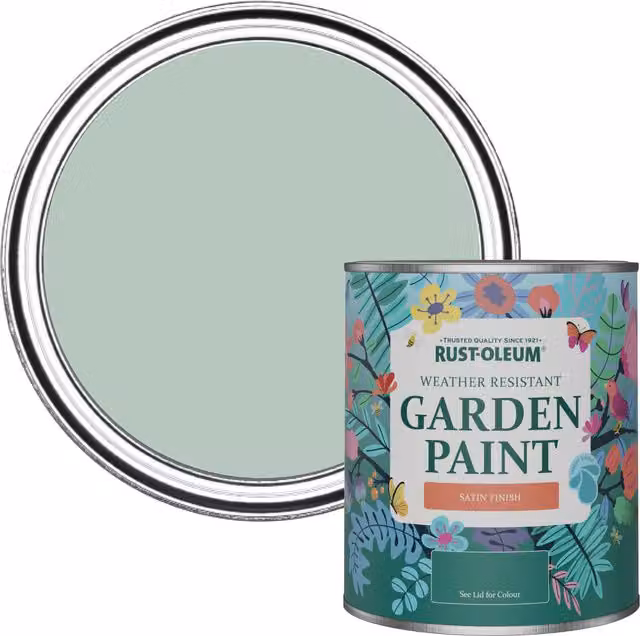 Rust-Oleum Garden Paint in Green Satin Finish, 0.75 l
