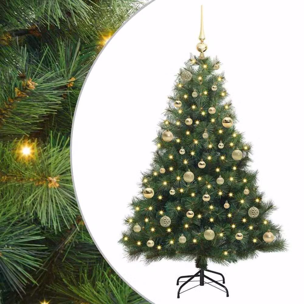 Berkfield Home Artificial Green Christmas Tree with 150 LEDs, Height: 150 cm – 2