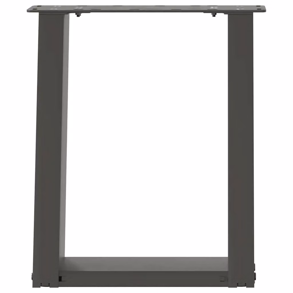 Berkfield Home U-Shaped Steel Coffee Table Legs, 2 Pieces, Anthracite Black, H: 38 cm, W: 42.5 cm, D: 42.5 cm – 3