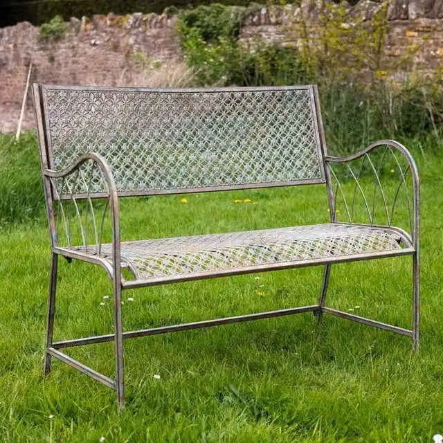 Ascalon Design Ltd Marlborough Garden Bench in Blue, W/D/H: 56 x 56 x 100 cm