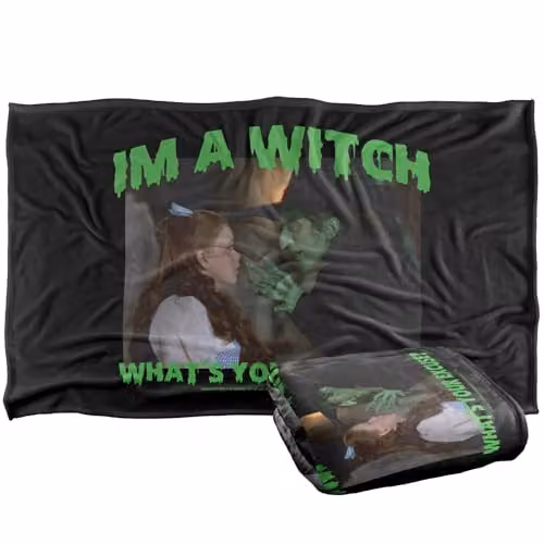 LOGOVISION The Wizard Of Oz Whats Your Excuse Super Soft Silky Touch Fleece Throw Blanket, Multicolour, W/D/H: 91 x 147 cm – 1