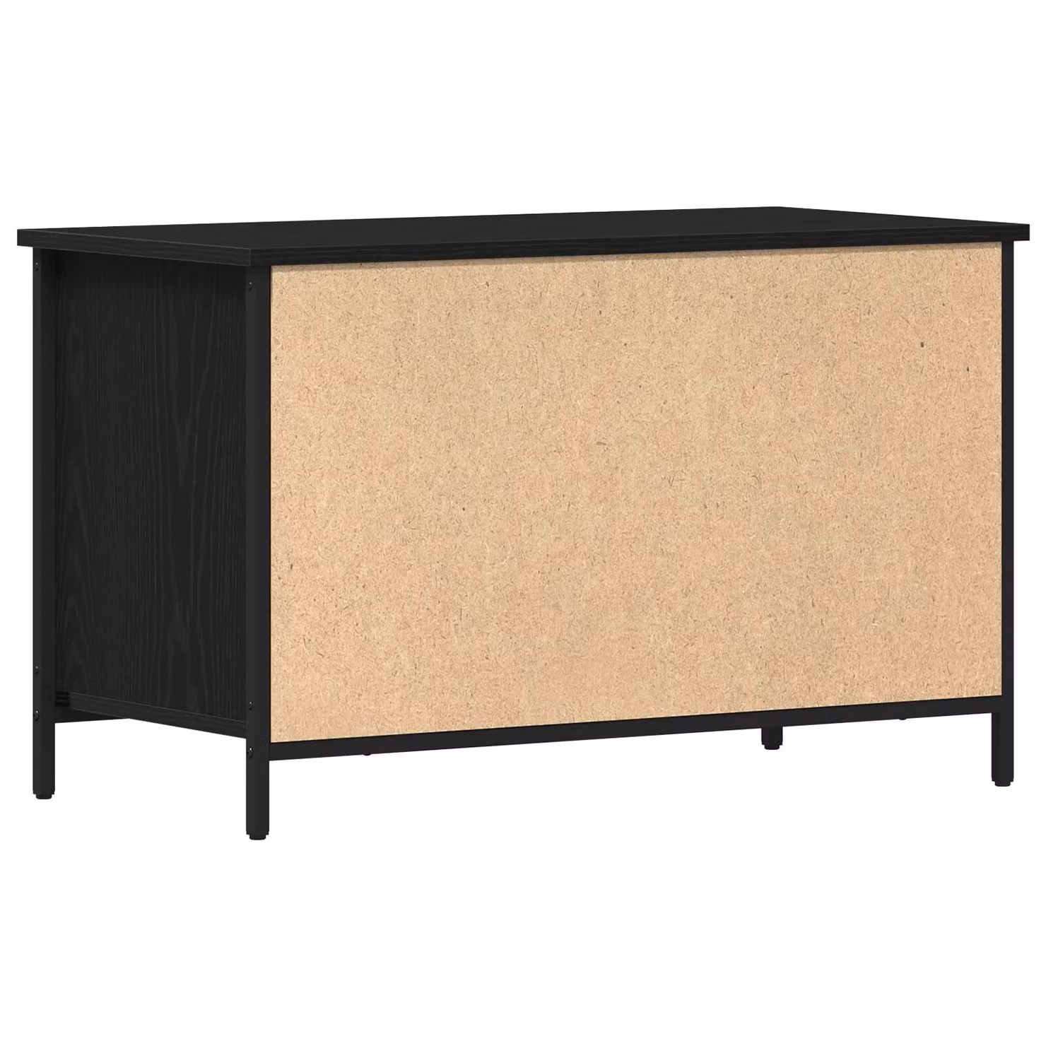 Berkfield Home Black Oak TV Cabinet with Adjustable Shelves and Media Compartments, W/D/H: 80 x 40 x 50 cm – 5