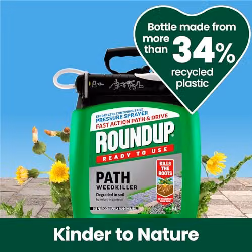 Roundup Path Weedkiller 5 l Ready to Use Pump N Go Spray – 3