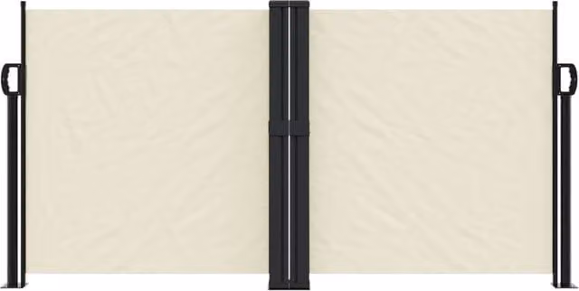 Berkfield Home Retractable Single Side Awning in Beige, W/H: 120 x 1200 cm