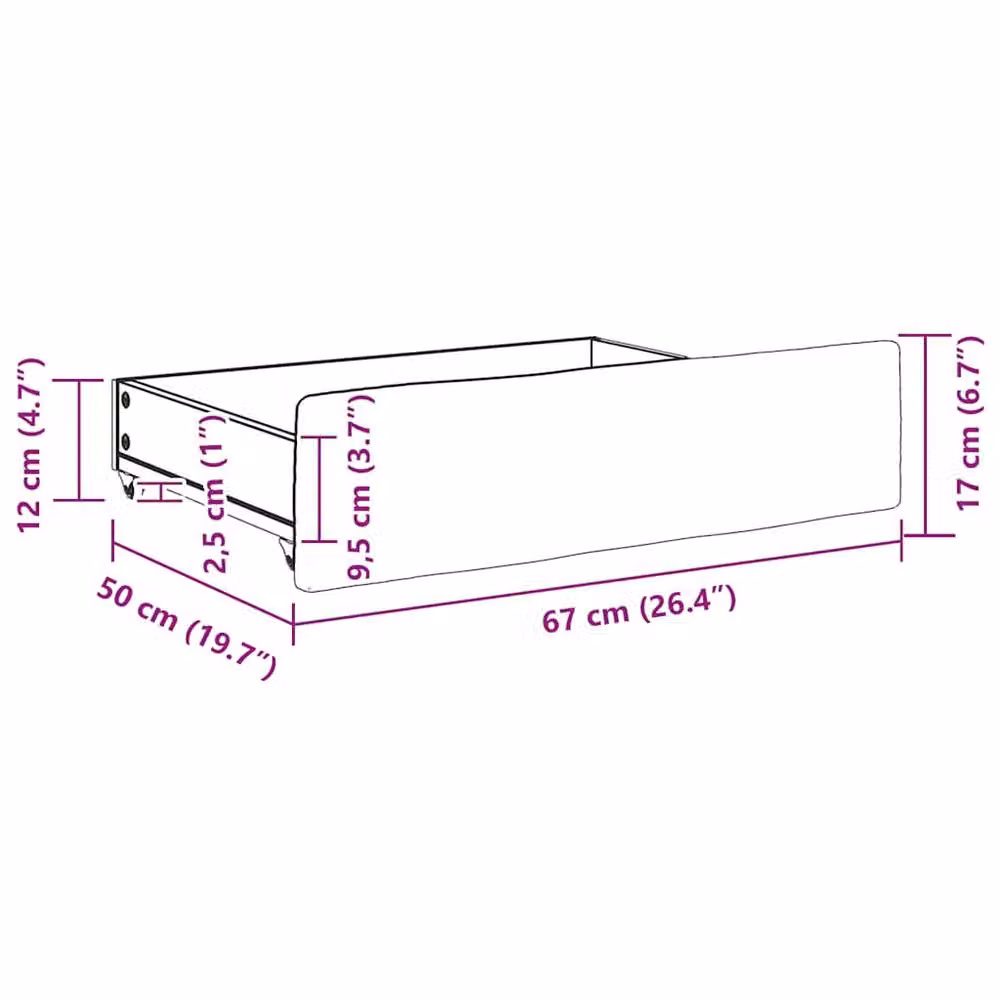 Berkfield Home Soft Bed Storage Drawers, 2 Piece Set in Light Grey Velvet and Engineered Wood – 2