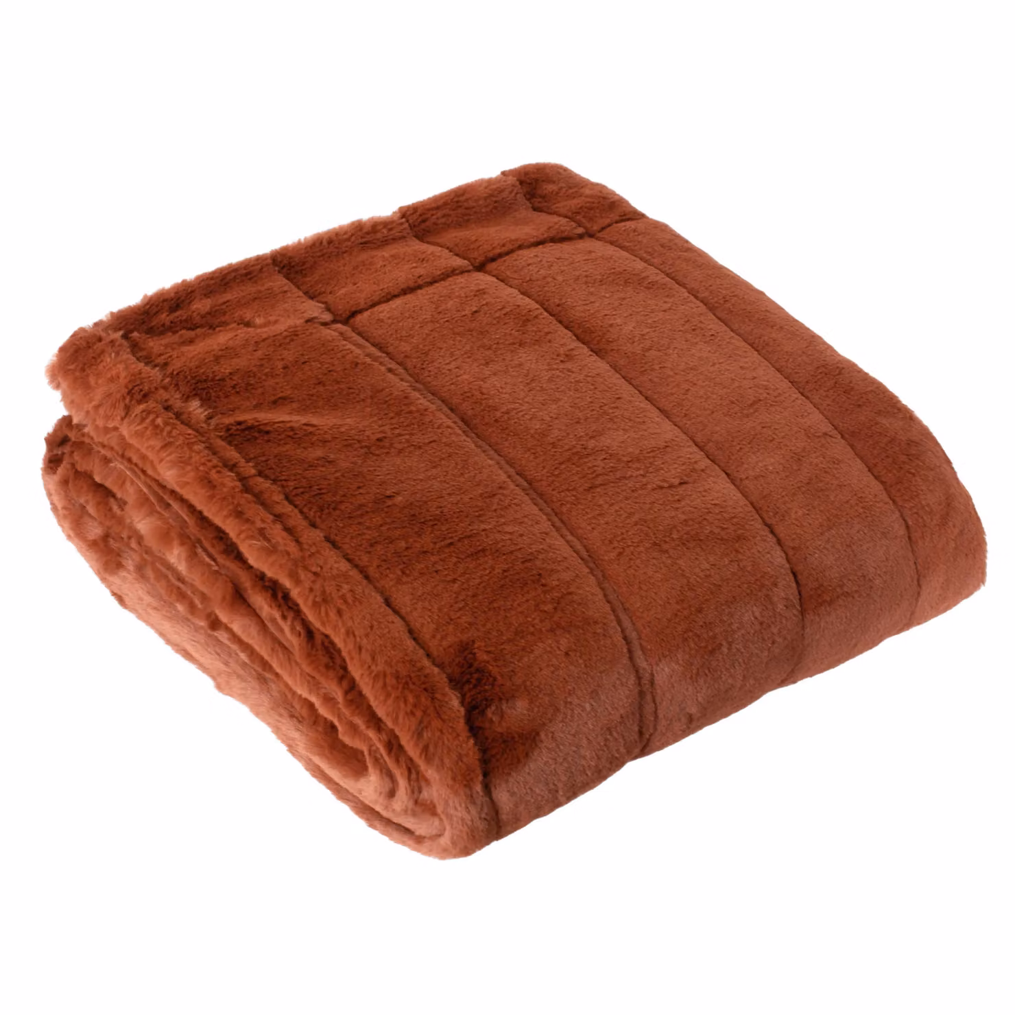 Paoletti Empress Faux Fur Throw in Orange, W/D/H: 140 x 200 cm – 2