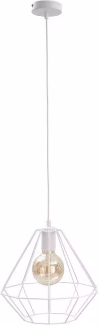 Netlighting Faro Wire Frame Pendant Ceiling Light in White, Diameter: 29 cm, E27