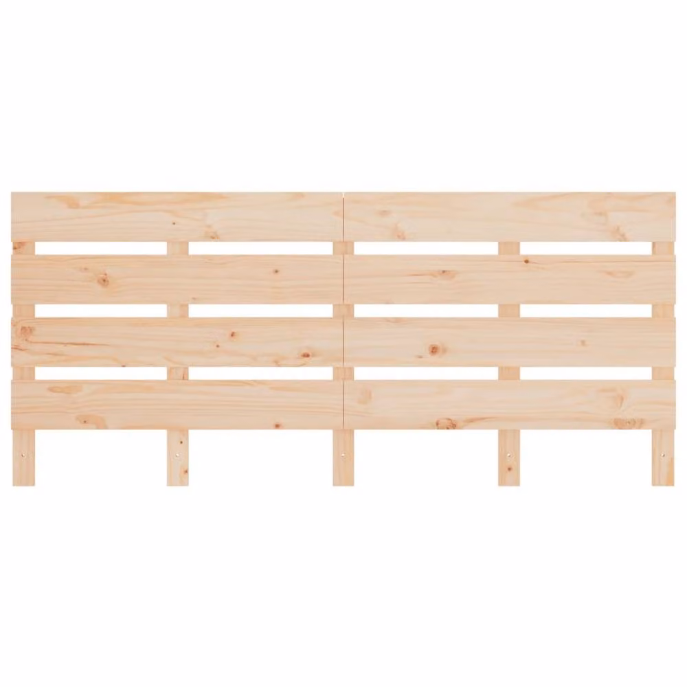 Berkfield Home Solid Pine Wood Headboard in Brown, W/D/H: 160 x 3 x 80 cm – 2