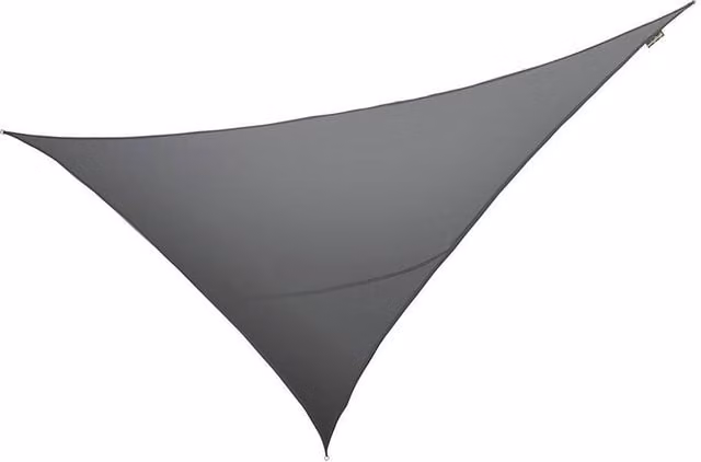 Primrose Triangle Waterproof Sun Shade Canopy in Dark Grey, W 6 m x D 4.2 m, with 98% UV Block and UPF 50+ Protection – 1