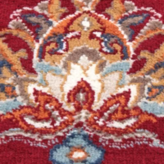 THE RUGS Caracci Orient Rug in Red with Vintage Floral Design, W: 200 cm, L: 280 cm