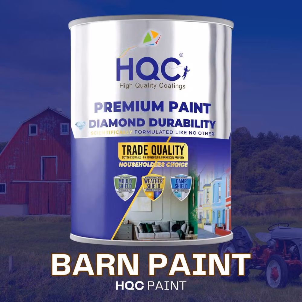 HQC PAINTS Terracotta Barn Paint for Exterior Wood, 20L – 2