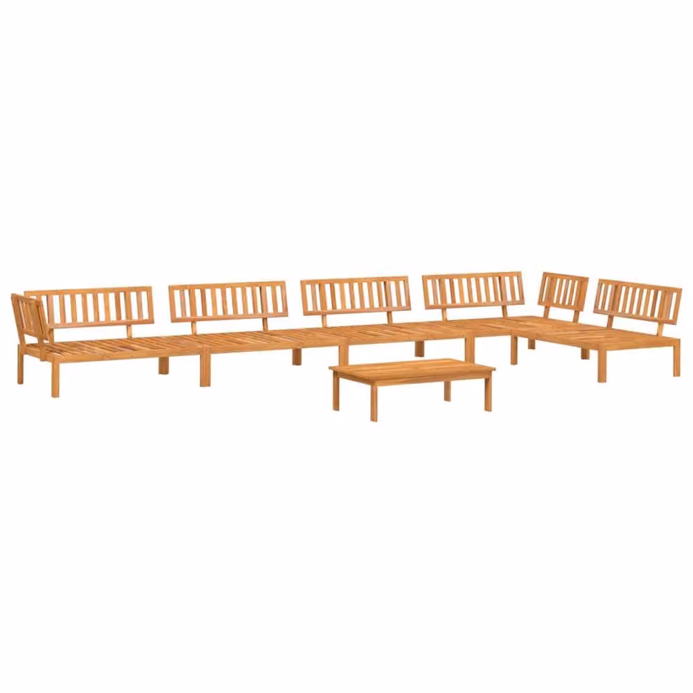 Berkfield Home Beautiful 6 Piece Garden Pallet Sofa Set in Brown Solid Acacia Wood – 2