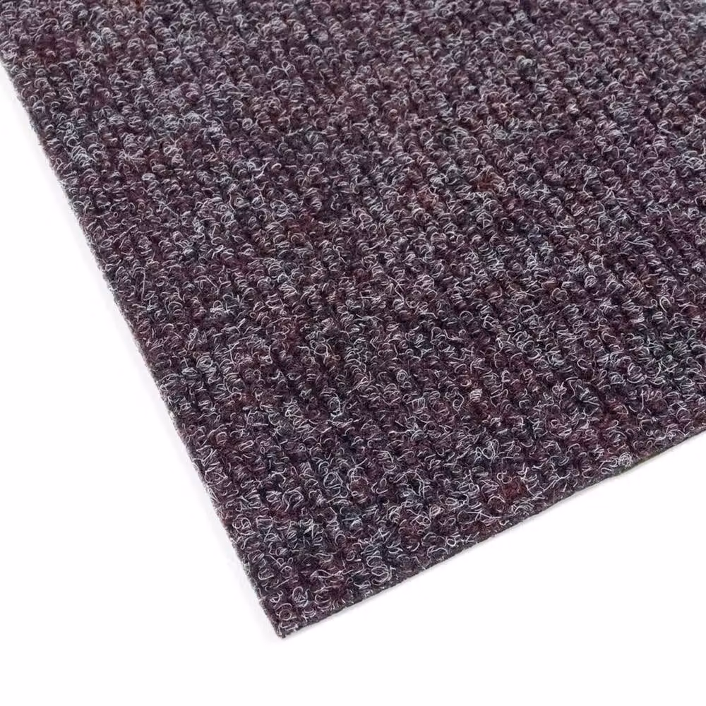 Vinyl Flooring UK Bedford Contract Carpet Tile in Wine with 8mm Ribbed Loop Pile, 4m² (16 Tiles Per Box) – 2