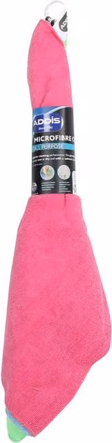 Addis Pink Microfibre All Purpose Cloths, Pack of 4
