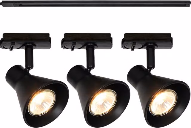 Nordlux Eik Rail Modern Black Metal Kitchen GU10 Mains Light – 1