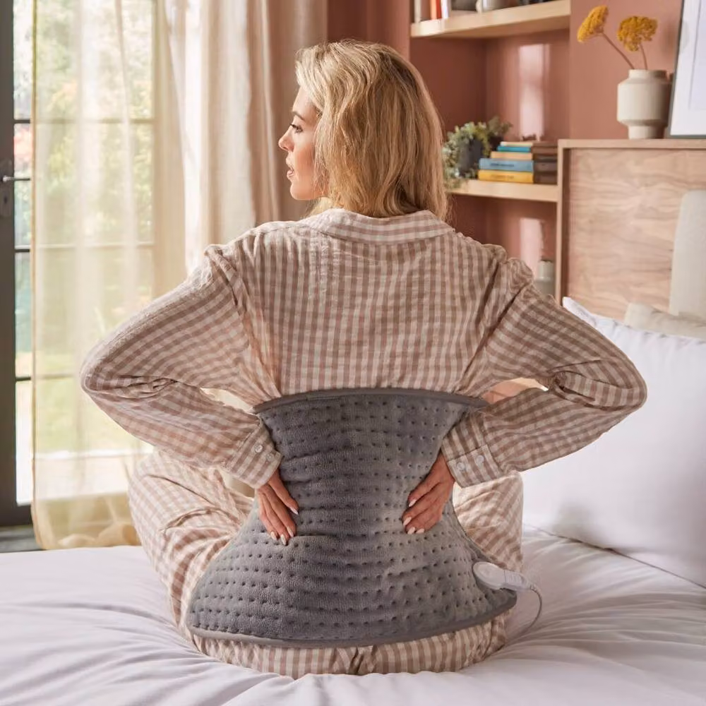 Morphy Richards Electric Heat Pad in Grey with Plush Coral Fleece and Rapid Heat Up Feature – 3