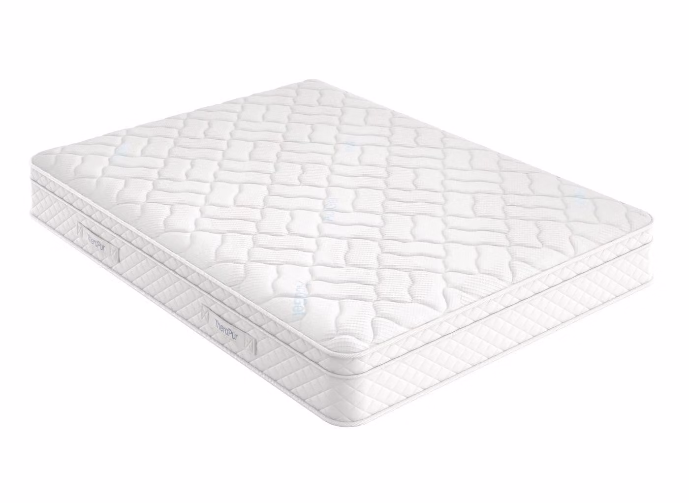 TheraPur ActiGel Polar 2000 Hybrid Combination Mattress with Memory Foam and Temperature Regulation, White